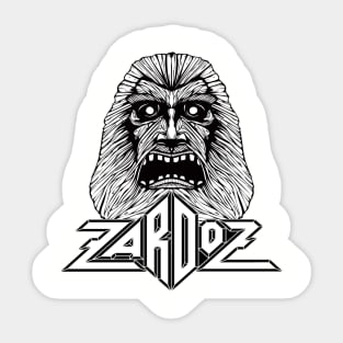 Zardoz Head (Alt Print) Sticker